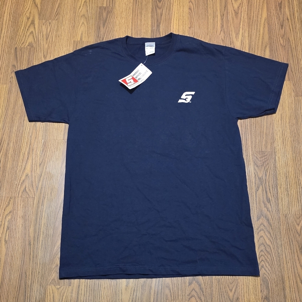 BNWT Vintage 90s Snap-On Tools T-Shirt Navy Blue Men’s Large Fruit of the Loom - Picture 2 of 6